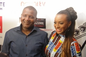 Aliko Dangote and DJ Cuppy