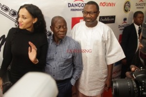 Lara Oshiomole, DJ Cuppy's dad Femi Otedola and Governor Adams Oshiomole