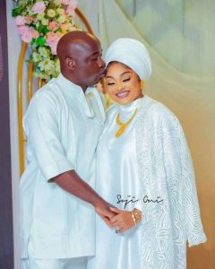 Nollywood actress, Mercy Aigbe and her husband, Kazeem Adeoti