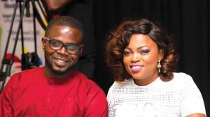 Funke Akindele and husband 