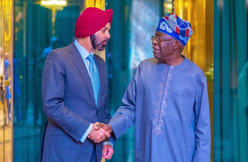 World Bank President, Ajay Banga and and Nigerian President, Bola Tinubu