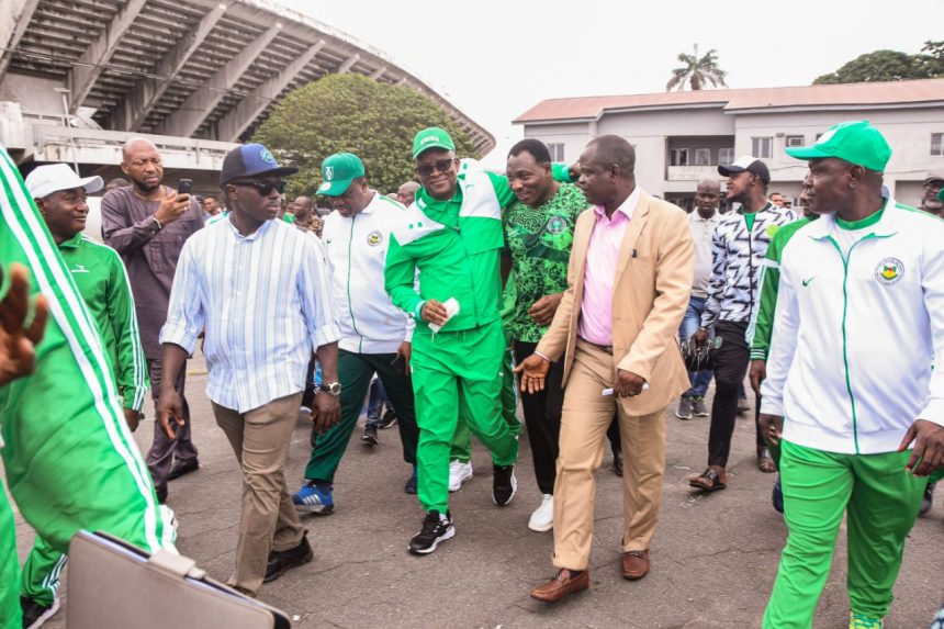 Sports Minister - Senator John Enoh - National Stadium Suruleere