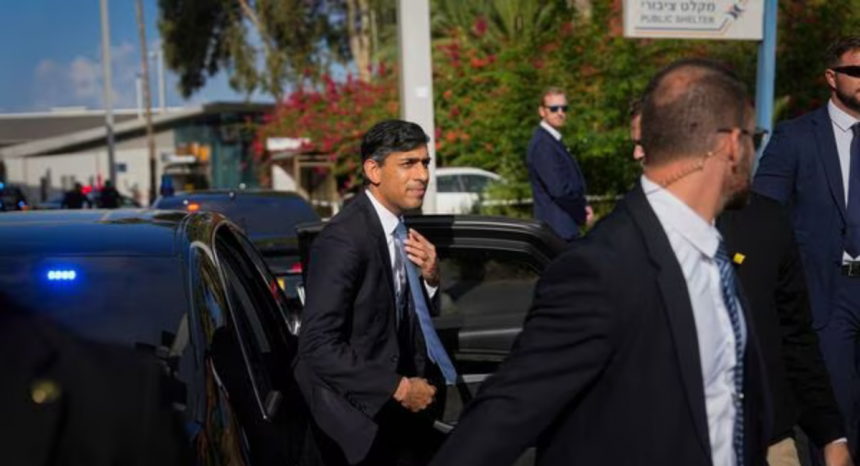 Israel-Hamas Conflict: British PM, Rishi Sunak Arrives In Israel To Meet Netanyahu