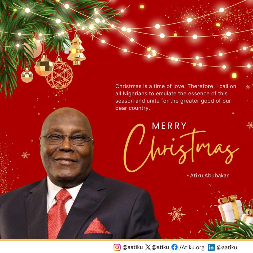 Atiku's Christmas message