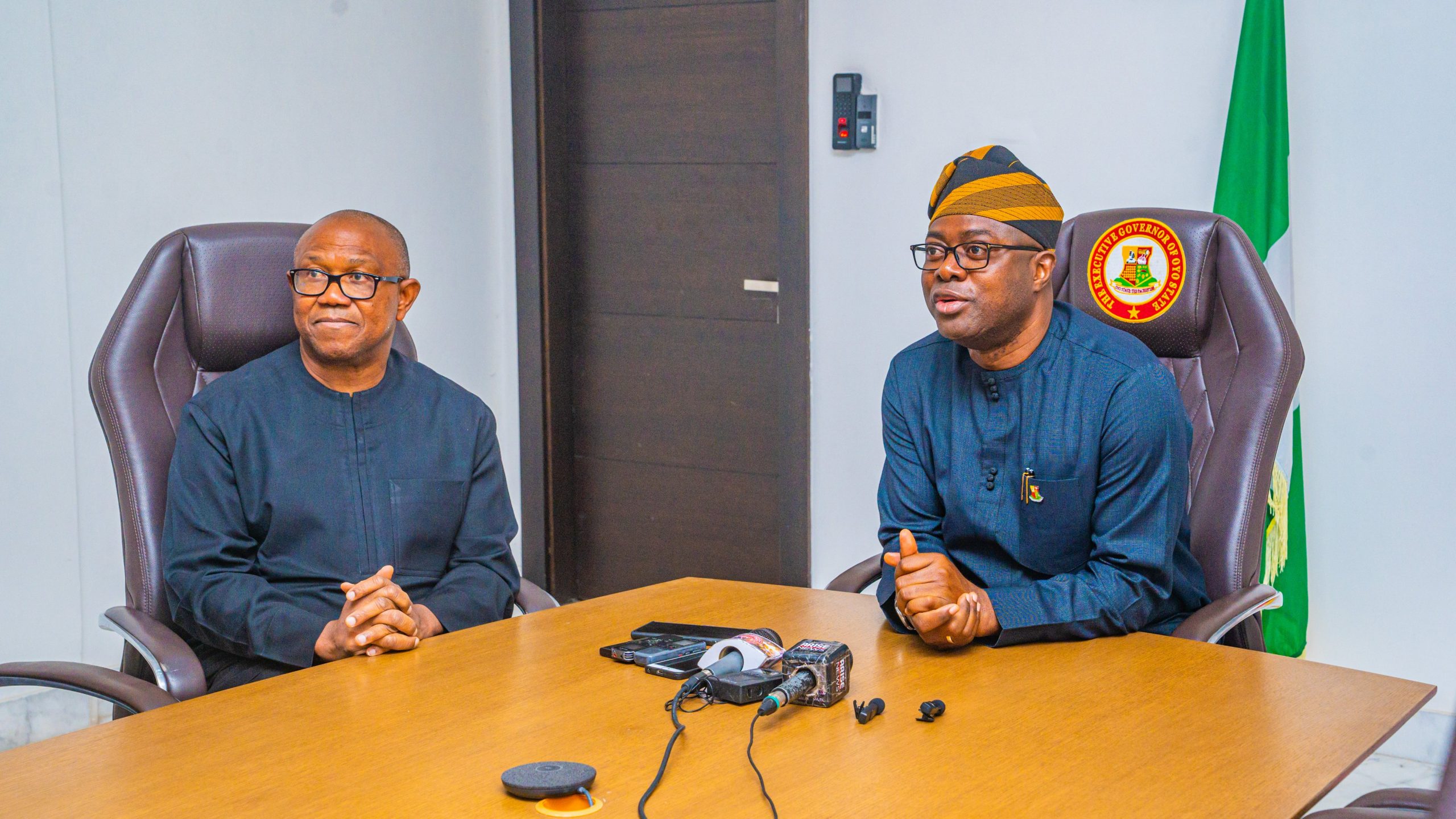 Peter Obi visits Seyi Makinde in Oyo